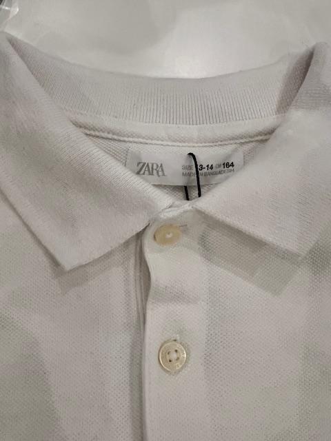 Поло с длинным рукавом Zara 13-14 лет до 164 см Белый (30166253) - фото 6