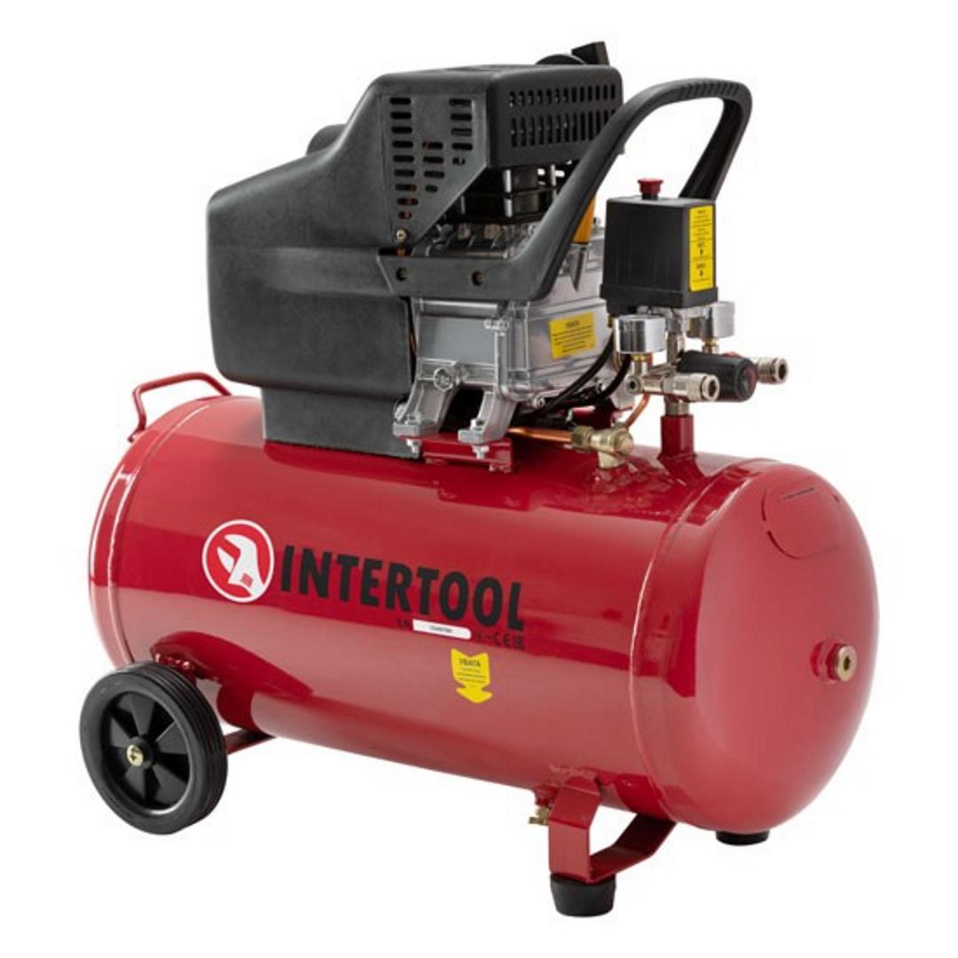 Компресор Intertool PT-0003 50 л 1,5 кВт 220 В 8 атм 206 л/хв (60915) - фото 2 Компресор Intertool PT-0003 50 л 1,5 кВт 220 В 8 атм 206 л/хв (60915) - фото 2