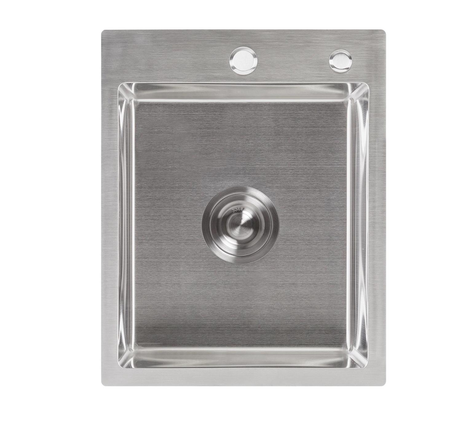 Кухонная мойка Lidz LIDZH4050BRU3008 из нержавеющей стали прямоугольная 400x500 мм 3 мм (25949355)