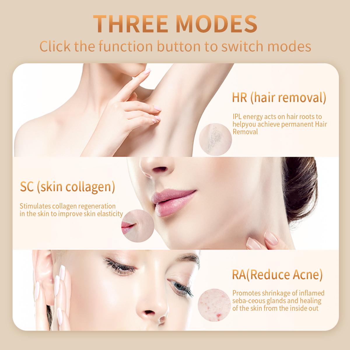 Фотоэпилятор IPL 999999 3в1 с функцией ледяного охлаждения и 9 уровнями интенсивности - фото 8