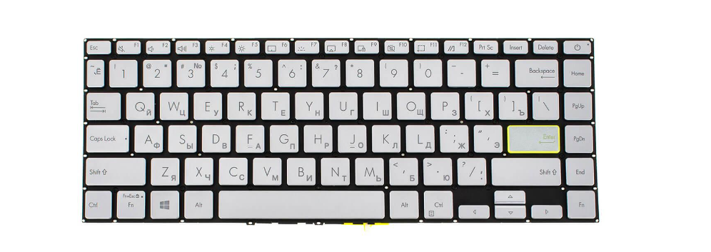 Клавіатура для ноутбука Asus X421EAYB з підсвічуванням (0KNB0-260GRU00)