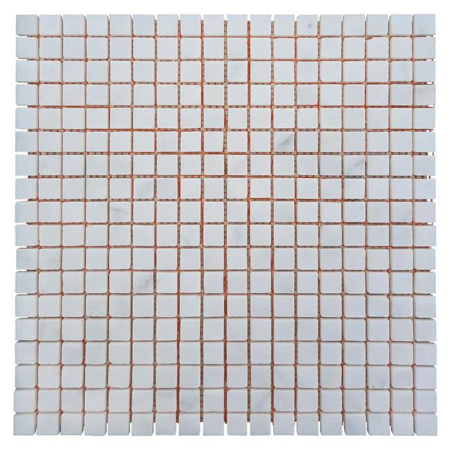 Плитка мозаїчна White BI Mix МКР-4СН матова 15x15x6 мм
