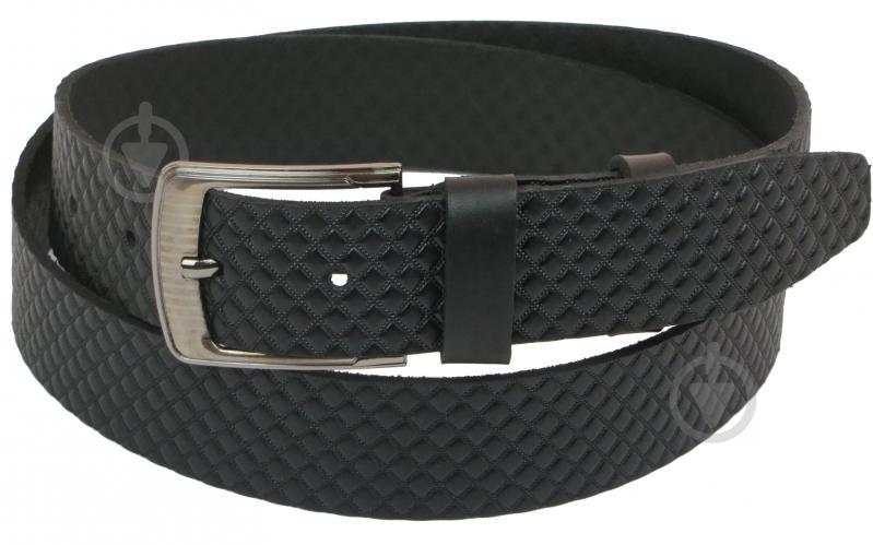 Кожаный ремень Skipper 110-130 x 3.8 см Черный (1089-38)