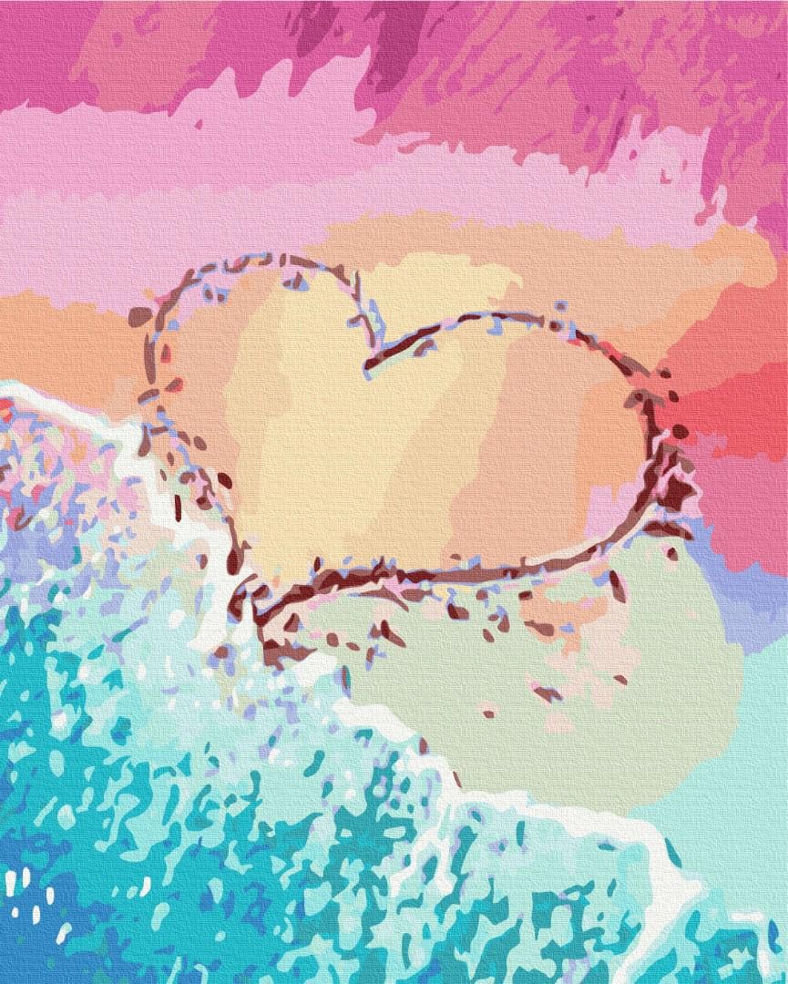 Картина по номерам Brushme Премиум Любовь на побережье 40x50 см (PBS35787)