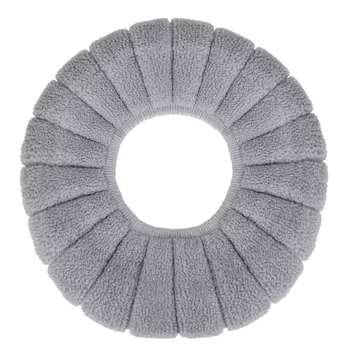 Чохол на сидіння унітазу WarmSeat теплий універсальний Сірий (84)