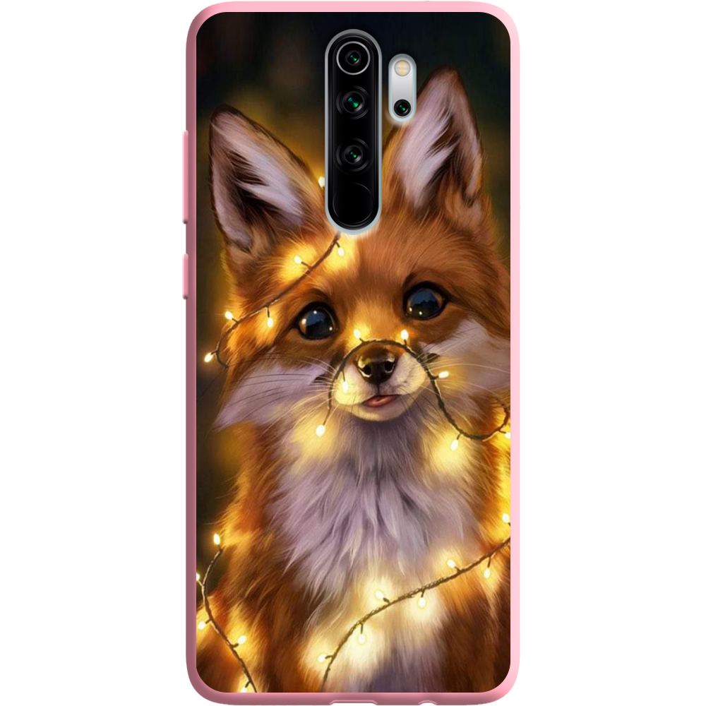 Чохол Boxface Xiaomi Redmi Note 8 Pro Різдвяна Лисичка Рожевий силікон (38222-up2399-38668)
