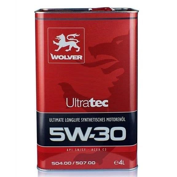 Моторная смазка WOLVER ULTRATEC С3 SAE 5W-30 4 л (13097)