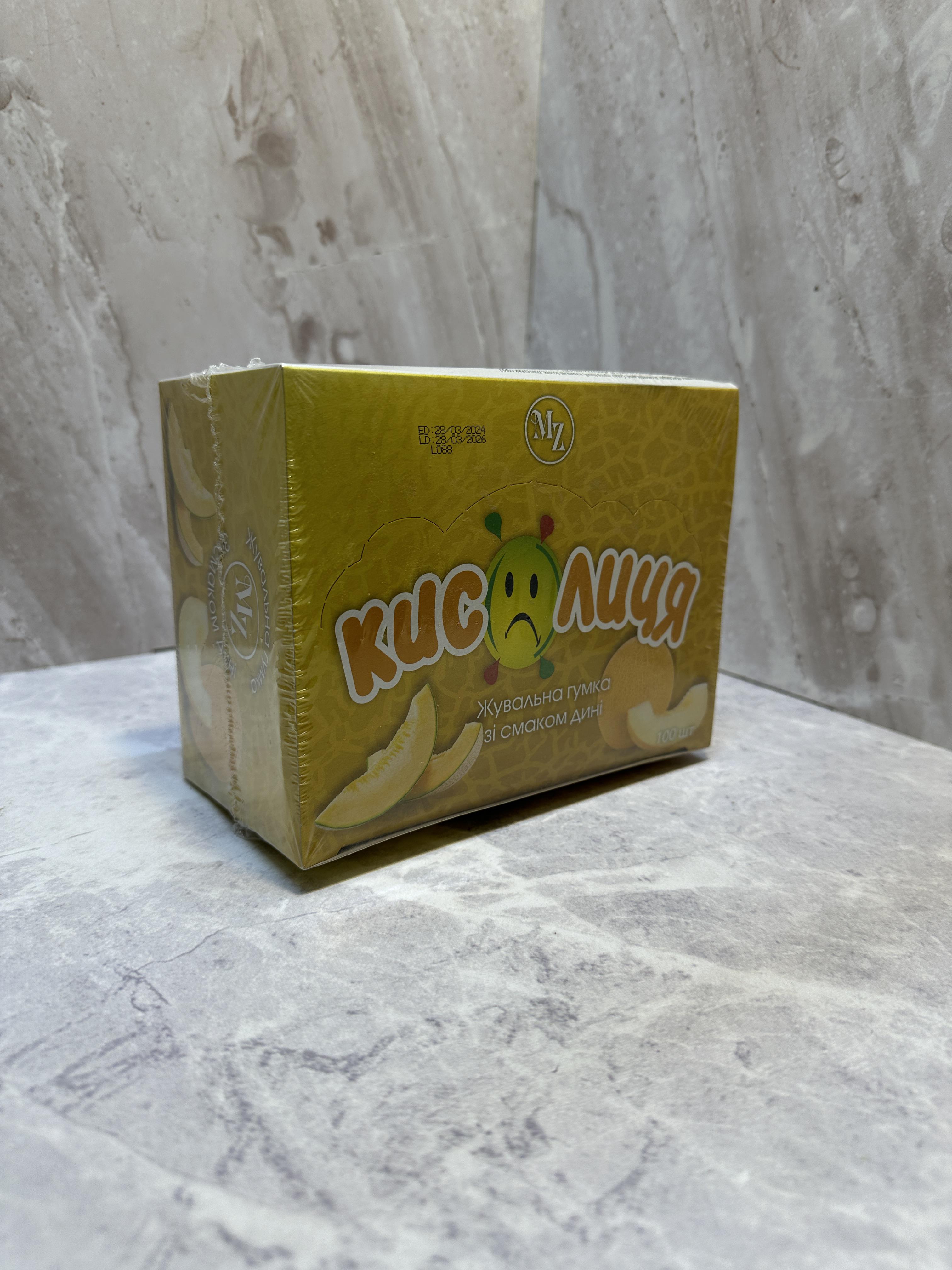 Жувальна гумка Кислиця зi смаком дині 100 шт. (1925720853)