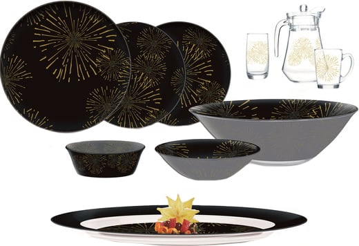 Столовий сервіз Luminarc Simply Nightfall Gold (Q1062) 46 пр. Столовий сервіз Luminarc Simply Nightfall Gold (Q1062) 46 пр.