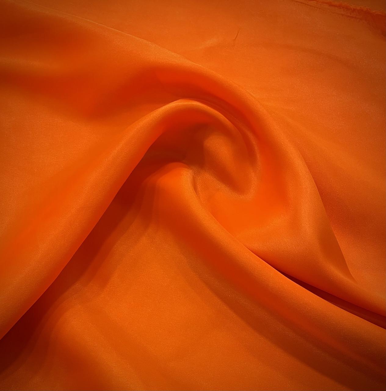 Ткань атлас креп-сатин Оранжевый (24479494) - фото 2 Ткань атлас креп-сатин Оранжевый (24479494) - фото 2