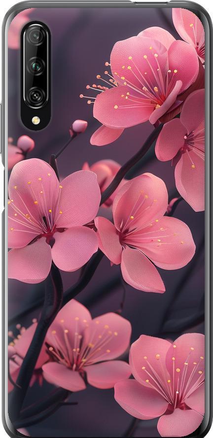 Чехол на Huawei P Smart Pro Пурпурная сакура (6075t-1906-42517) Чехол на Huawei P Smart Pro Пурпурная сакура (6075t-1906-42517)