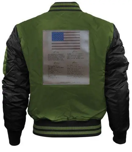 Бомбер Top Gun MA-1 Color Block Bomber Jacket L Olive/Black (TGJ1649OBL) - фото 2