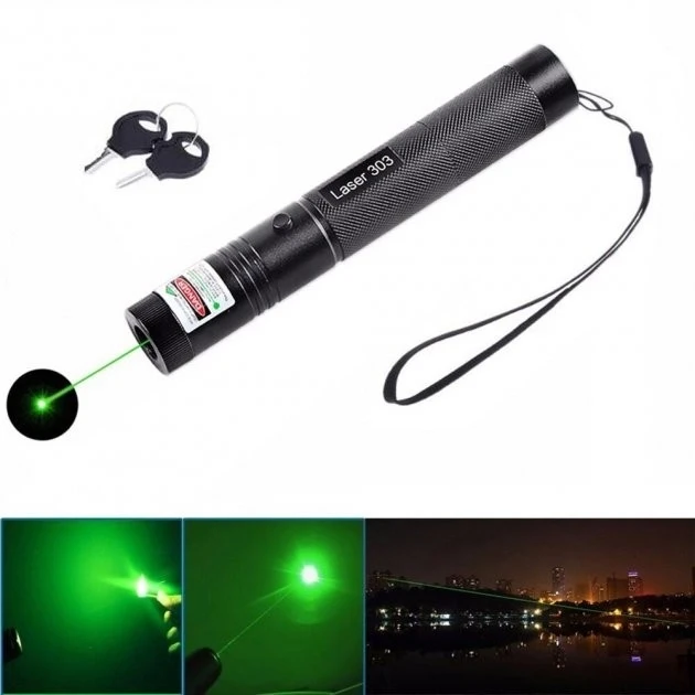 Лазерная указка Laser Pointer Pro Green c аккумулятором и зарядным устройством - фото 6