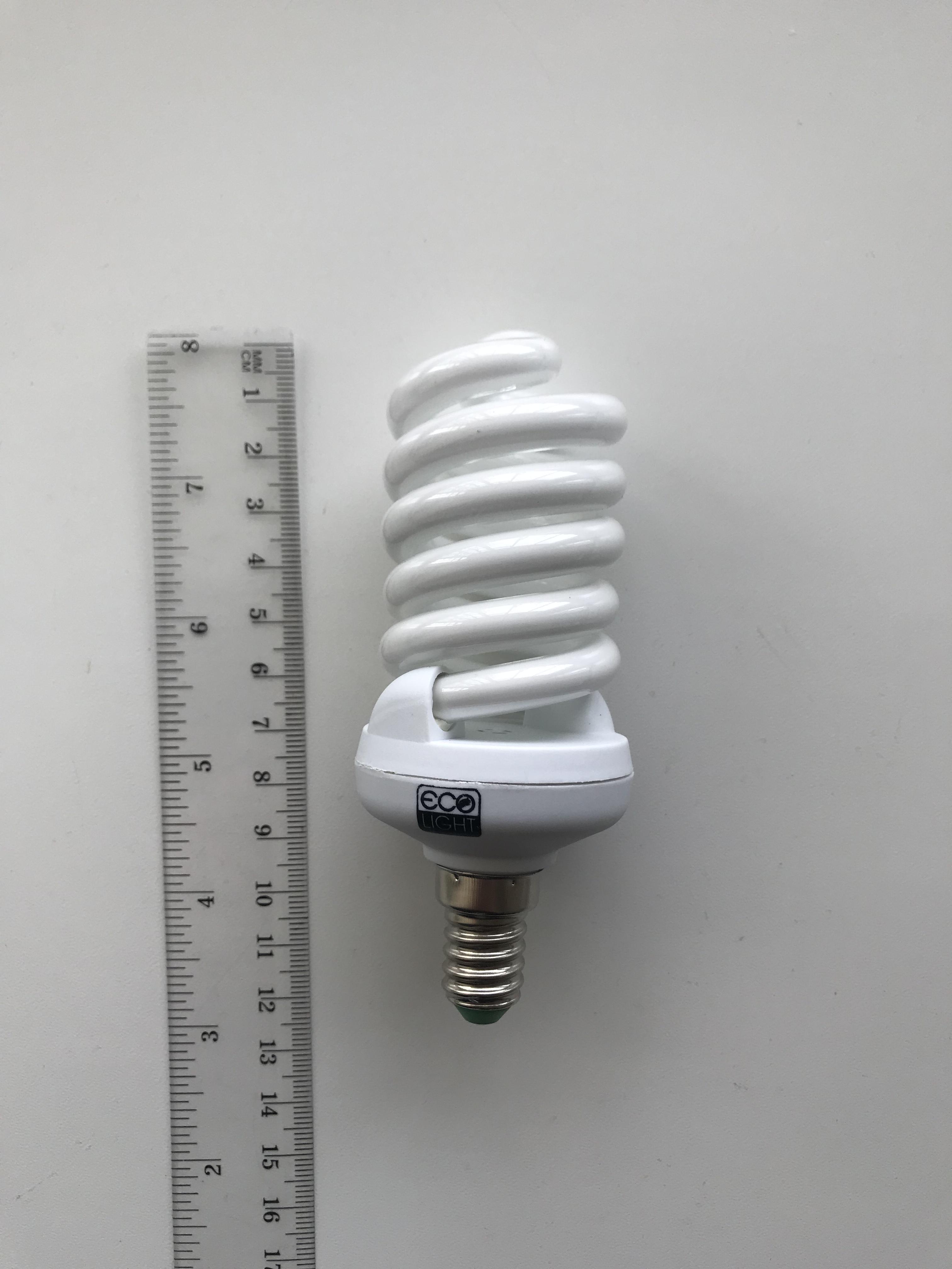 Лампа енергозберігаюча Eco Light 25W 25 Вт E14 4000К Біле нейтральне денне світло (24915894) - фото 8 Лампа енергозберігаюча Eco Light 25W 25 Вт E14 4000К Біле нейтральне денне світло (24915894) - фото 8