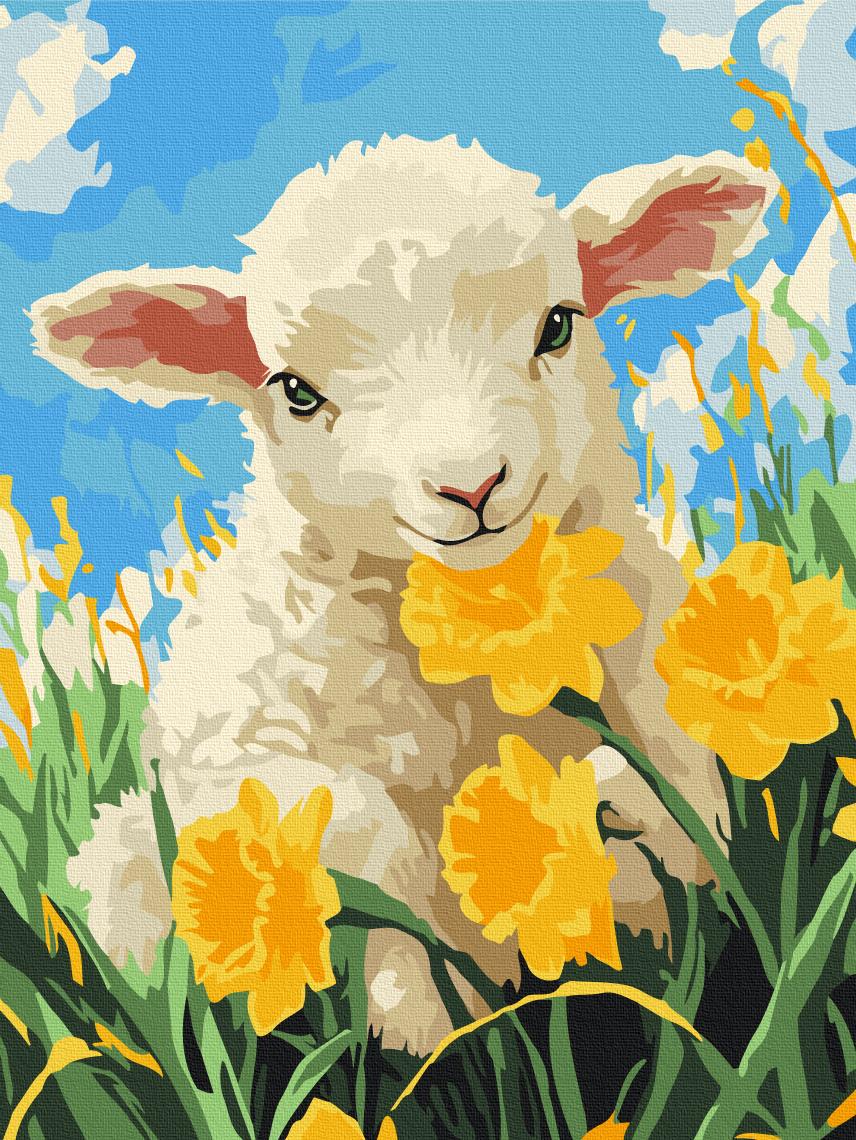 Картина по номерам Brushme Нежное блеянье лета 30x40 см (RBS54317)