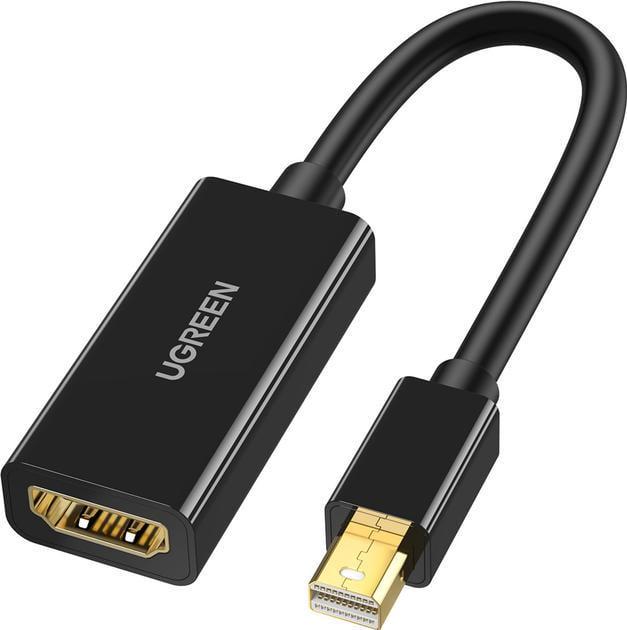 Перехідник UGREEN Mini DP to HDMI Converter 4K@30Hz Black (40360)