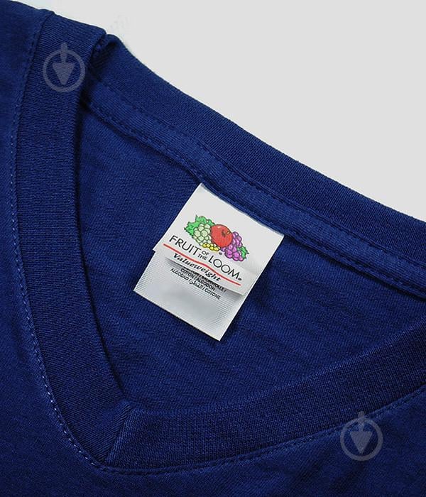 Футболка Fruit of the Loom Valueweight v-neck S Темно-Синий (061066032S) - фото 6