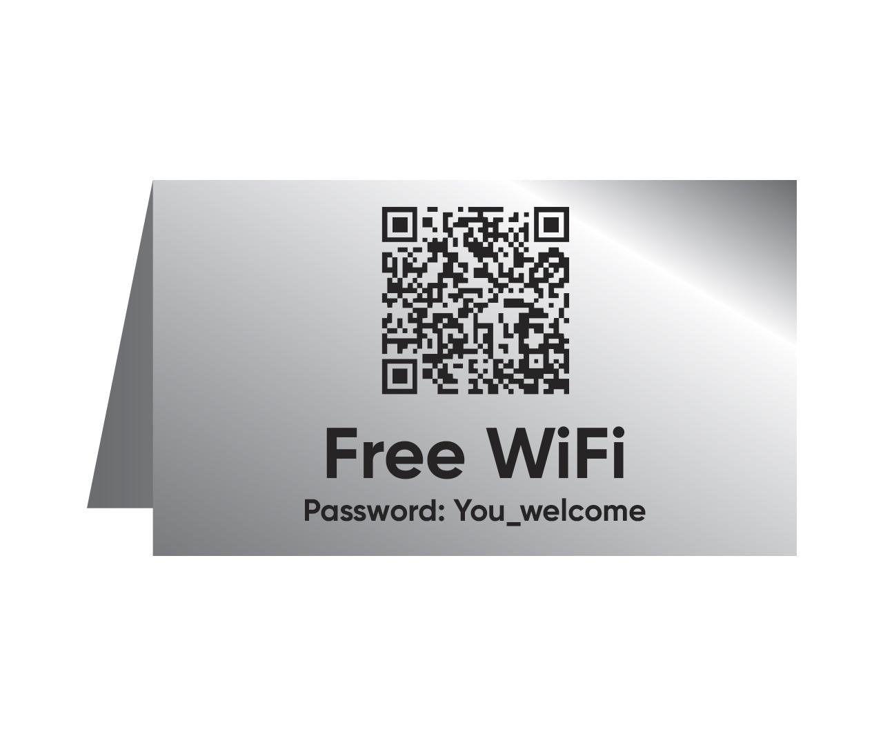 Настольная табличка free Wi-Fi БРТ Табличка с паролем для отеля кафе - фото 1