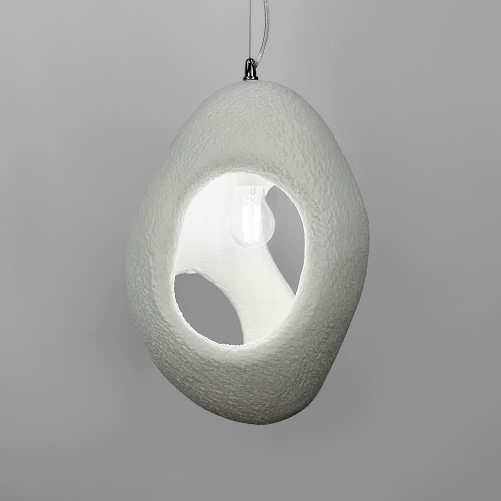 Світильник гіпсовий Ø 30х50 см Білий (MJ37-280*290) - фото 4