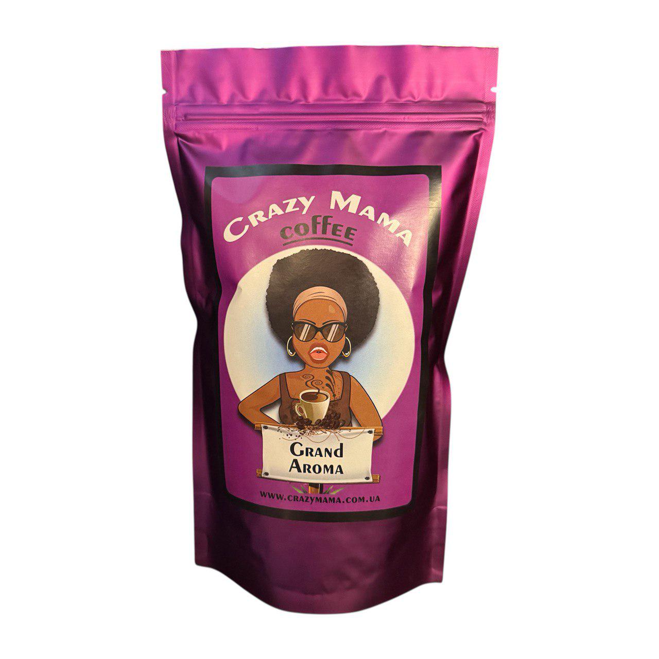 Кофе в зернах Crazy Mama Grand Aroma 250 г (309349)