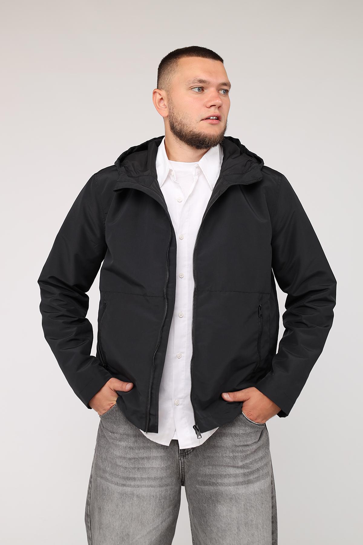 Куртка-ветровка мужская демисезонная ЦБ-00283319 р. 52 Черный (29079999)