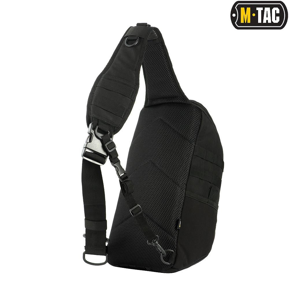 Рюкзак тактичний однолямковий M-Tac Armadillo Black (9155) - фото 3 Рюкзак тактичний однолямковий M-Tac Armadillo Black (9155) - фото 3