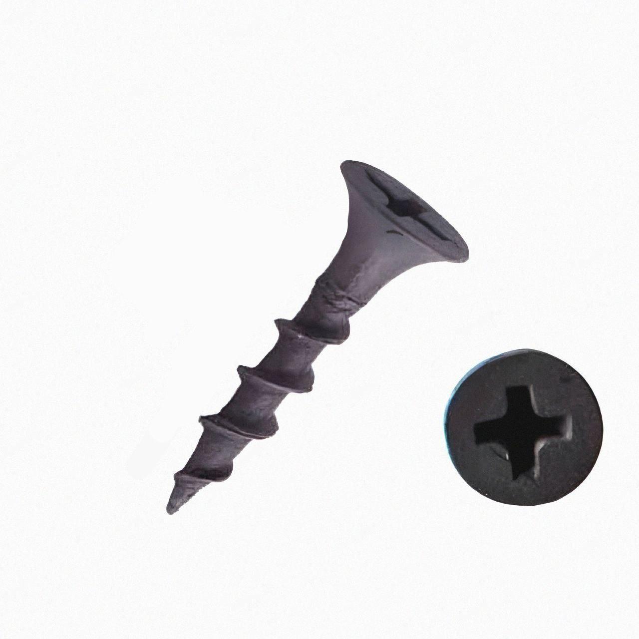 Набір саморізів для дерева 3,5х19 мм 1000 шт. Чорний - фото 2 Набір саморізів для дерева 3,5х19 мм 1000 шт. Чорний - фото 2