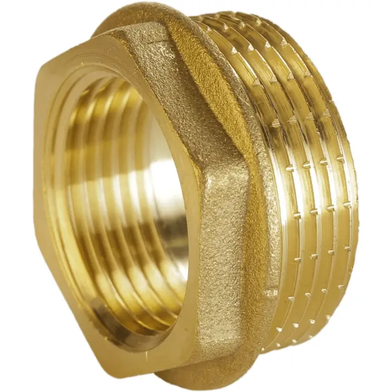 Футорка латунная 1 1/4"ЗРх1"ВР штампованная (А0712А VA)