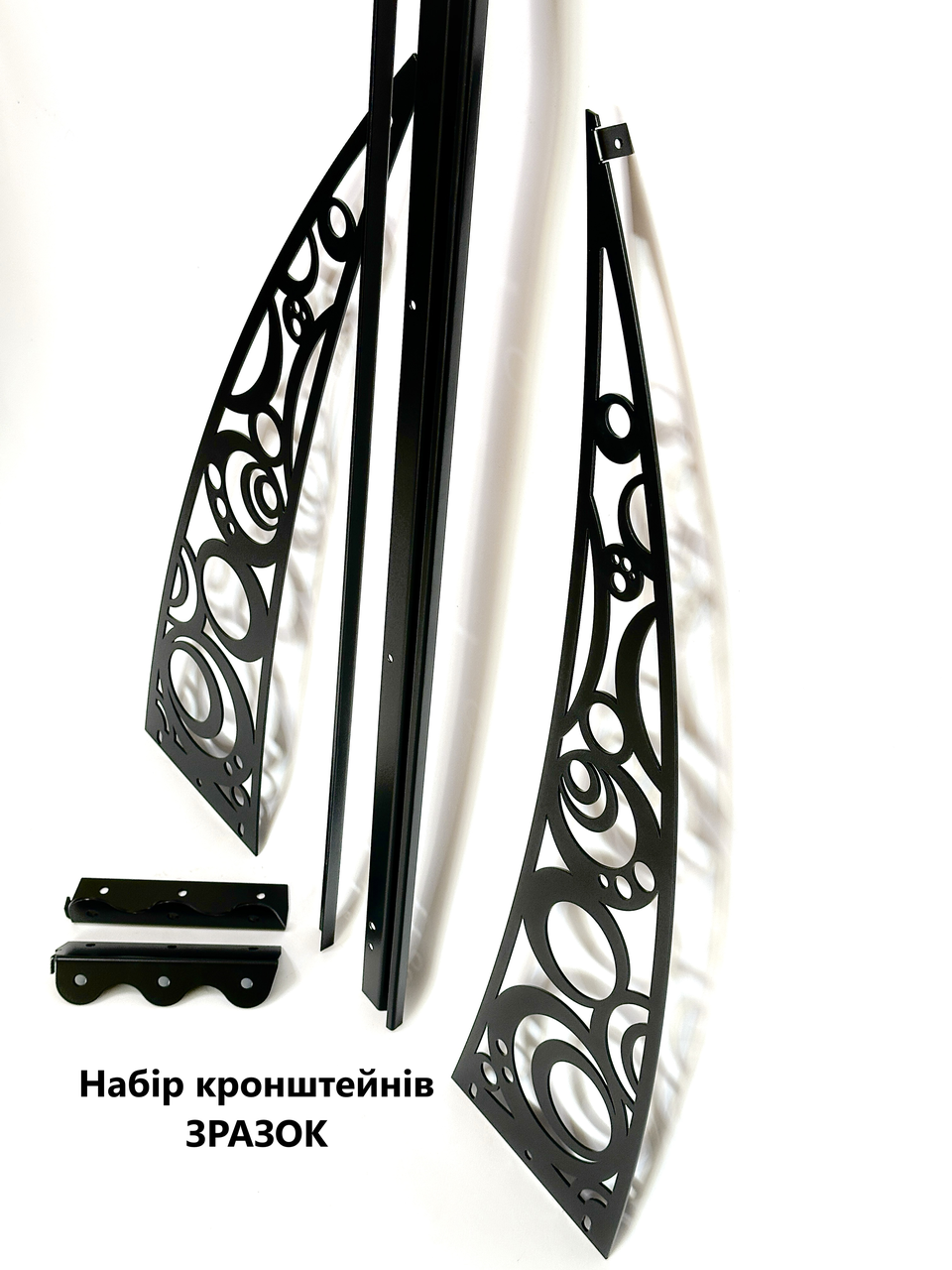 Навес-козырек Prime Роза поликарбонат монолитный 3 мм 150х100 см (30424053) - фото 10