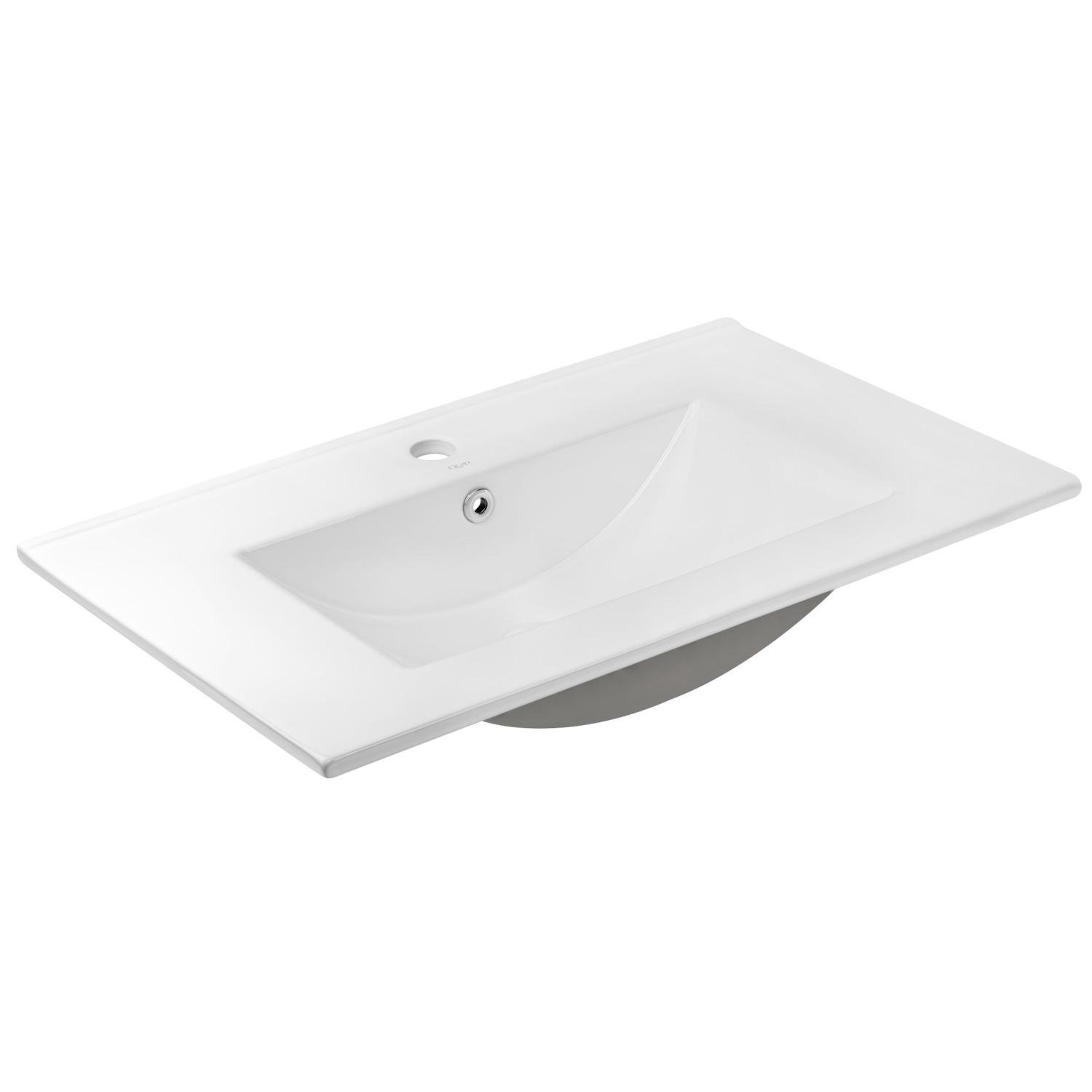 Умывальник врезной Q-tap Albatross QT01113070CW1 710x465x172 мм Белый (147336)