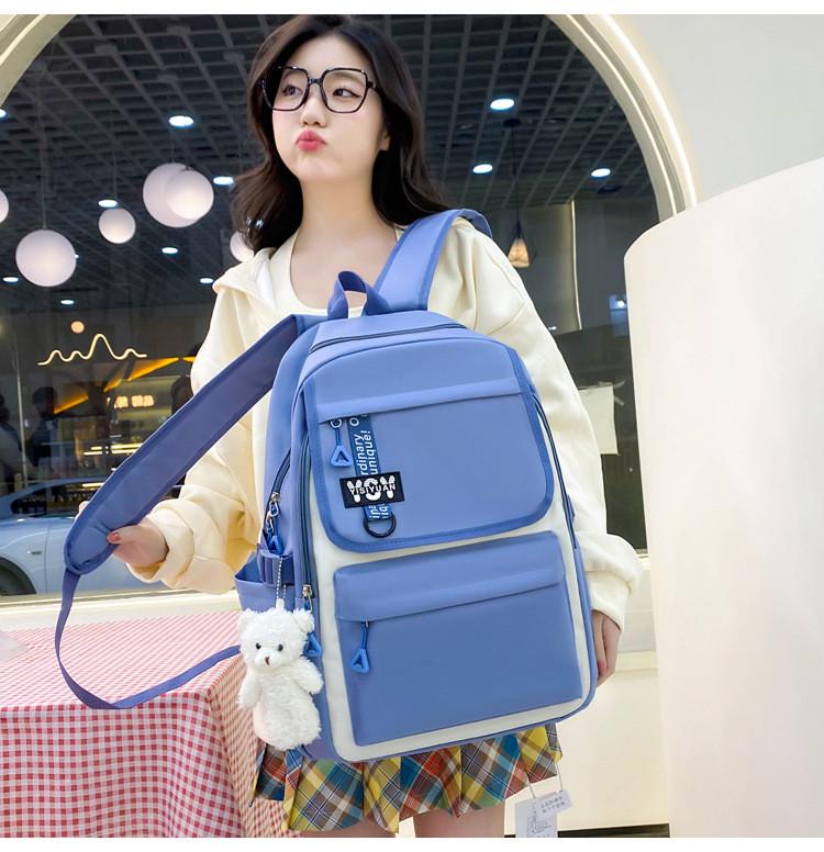 Школьный рюкзак для девочки 5в1 Голубой (yy613-1) - фото 3 Школьный рюкзак для девочки 5в1 Голубой (yy613-1) - фото 3