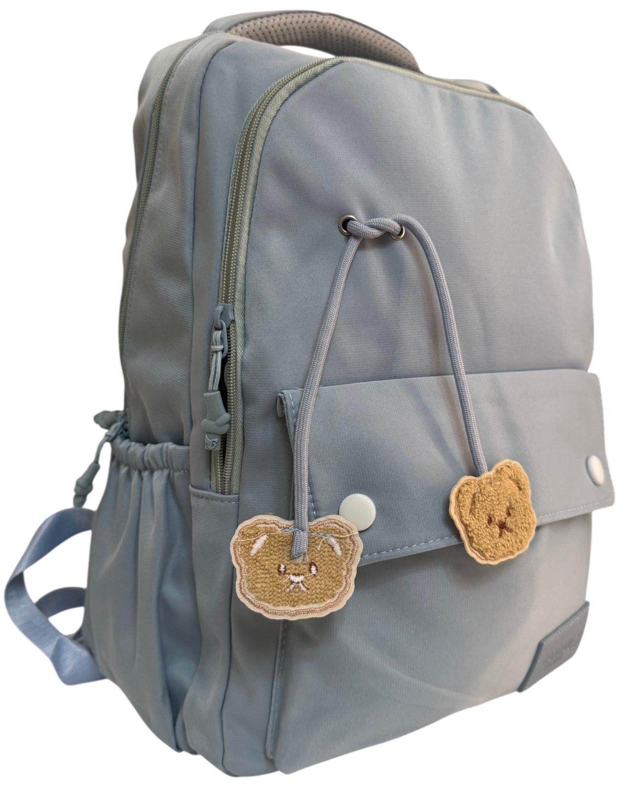 Рюкзак школьный с тремя отделениями Голубой (8806) - фото 5 Рюкзак школьный с тремя отделениями Голубой (8806) - фото 5