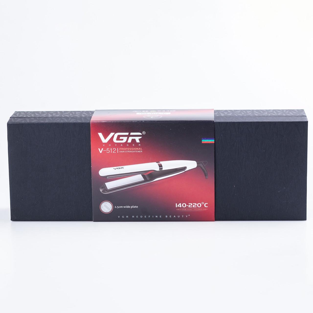 Утюжок для волосся VGR V-512 з керамічними пластинами Білий (3833) - фото 10 Утюжок для волосся VGR V-512 з керамічними пластинами Білий (3833) - фото 10