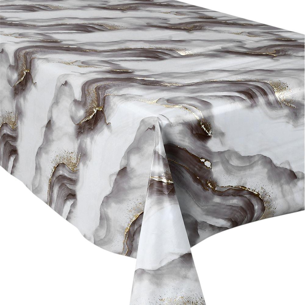 Клеенка на стол Marble MA-5313B 1,37х20 м Бело-серый (31330207) Клеенка на стол Marble MA-5313B 1,37х20 м Бело-серый (31330207)