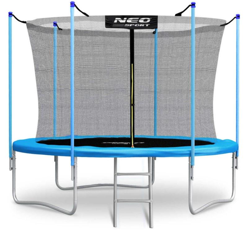Батут с внутренней сеткой NEO-SPORT 6 футов 183 см Голубой (DM-NS-06W181)