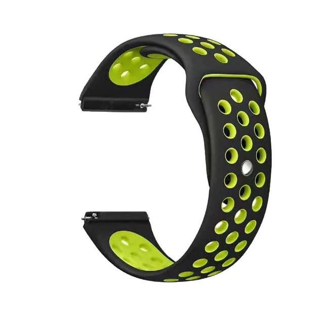 Спортивный ремешок Primolux Perfor Sport с перфорацией для часов Xiaomi Huami Amazfit Sport Black/Green (1223138258)