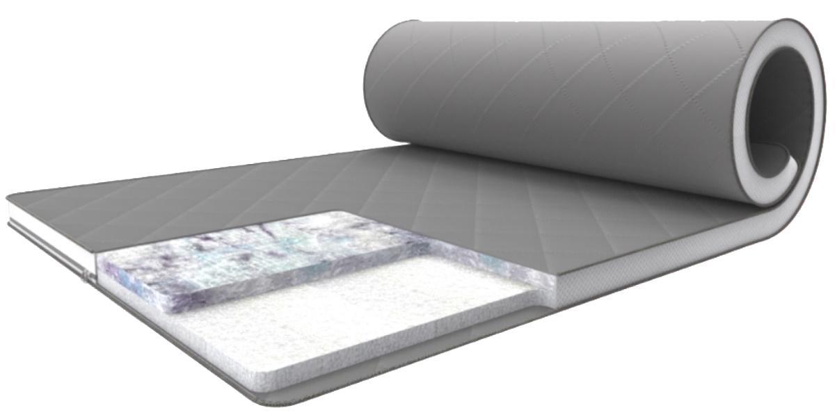 Матрас-топпер тонкий Family Sleep Gray-White Shine 115х190 см