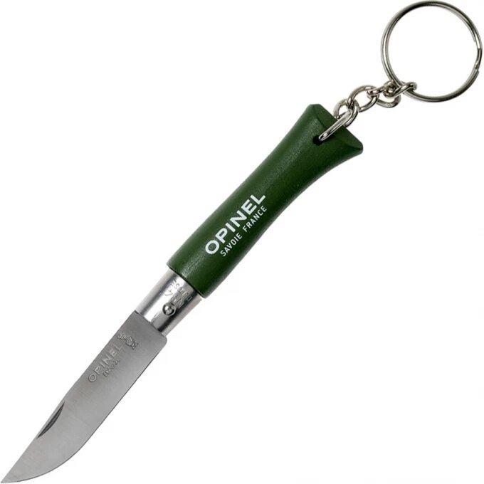 Нож карманный-брелок Opinel нержавеющая сталь 50 мм 57-58 HRC Viroblock Sandvik Хаки (12C27)