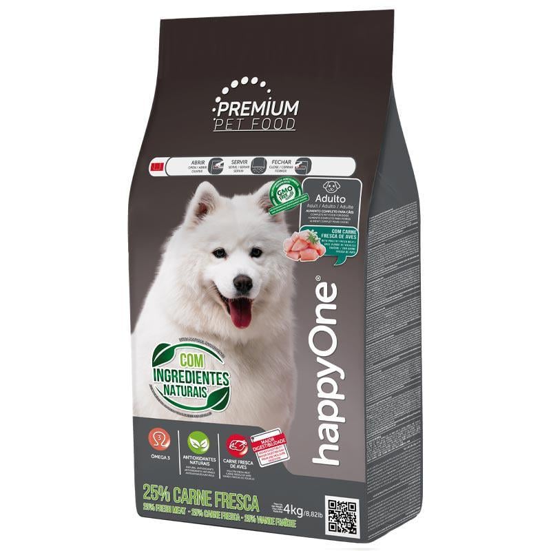 Корм сухий HappyOne Premium Fresh Meat Dog Fresh Meat зі свіжим м'ясом для дорослих собак 4 кг (5600760440907) - фото 1