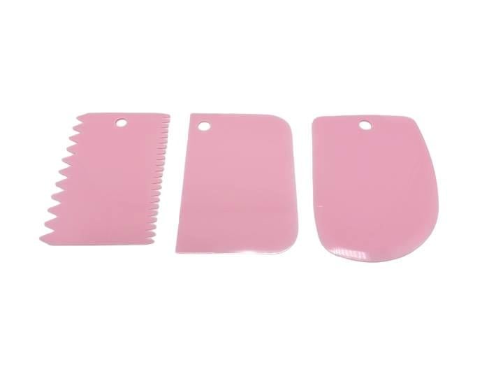 Скребок кондитерский шпатель для крема и теста пластиковый зубчатый/овальный 12x8 см 3 шт. (18392) Скребок кондитерский шпатель для крема и теста пластиковый зубчатый/овальный 12x8 см 3 шт. (18392)