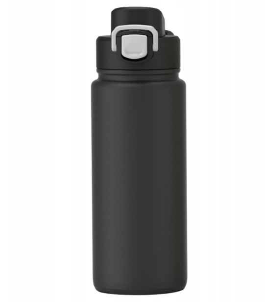 Термобутылка Kamille KM-2176 600 мл нержавеющая сталь Черный (2554055188)