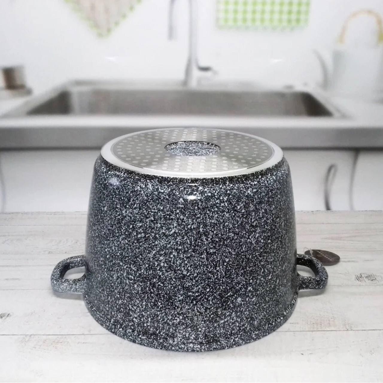 Кастрюля Edenberg с гранитным антипригарным покрытием 10,2 л 28 см (EB-8009) - фото 4 Кастрюля Edenberg с гранитным антипригарным покрытием 10,2 л 28 см (EB-8009) - фото 4