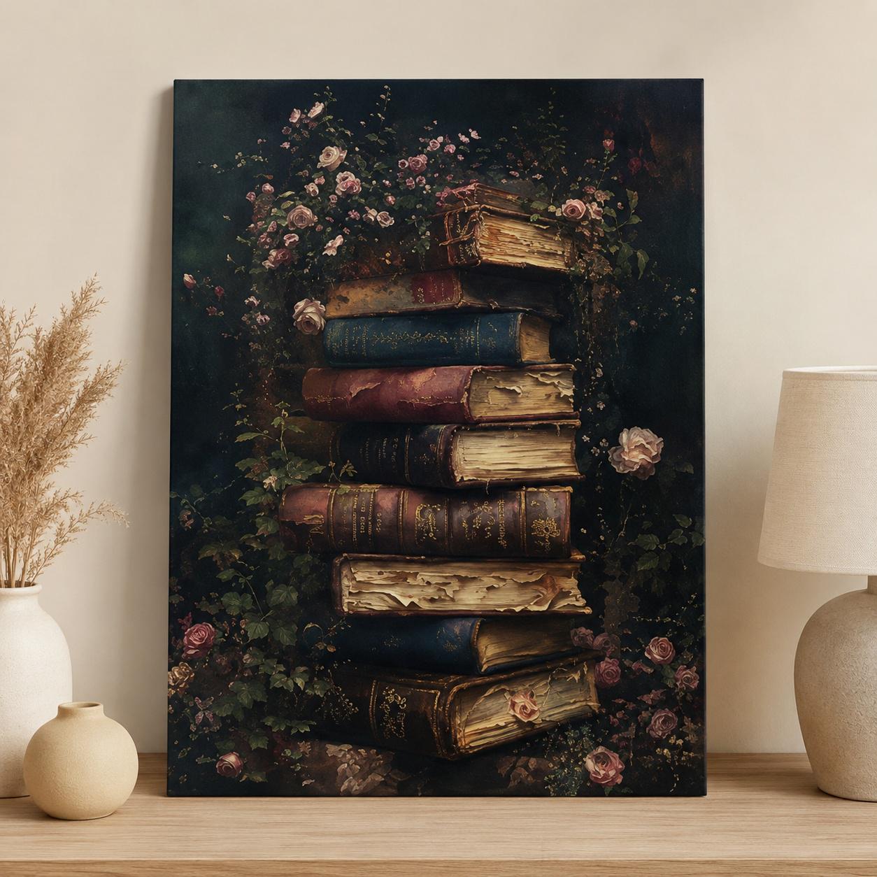 Постер Vintage Books на холсте 30×40 см (PT-DA-001080)