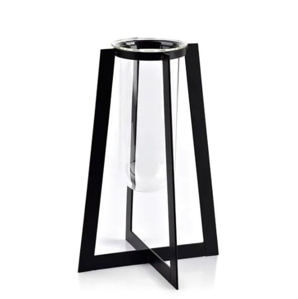 Ваза стеклянная Flora Cedric на металлической подставке 30 см (30297) Ваза стеклянная Flora Cedric на металлической подставке 30 см (30297)