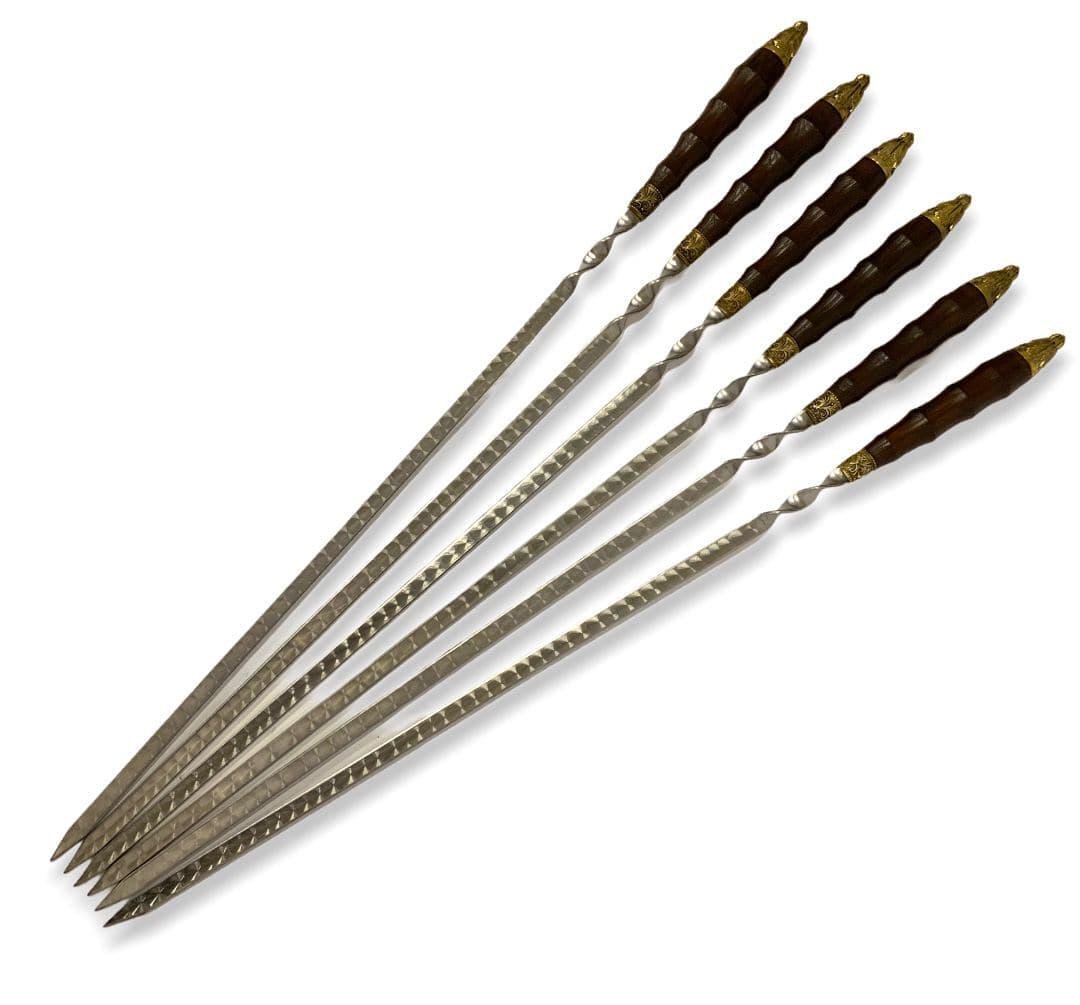 Набір шампурів Колчан Саблезубий Тигр Gorillas BBQ в шкіряному чохлі - фото 2 Набір шампурів Колчан Саблезубий Тигр Gorillas BBQ в шкіряному чохлі - фото 2