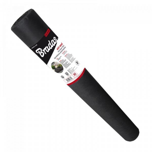 Агроволокно Bradas 80 г/м2 1,0х50 м Черный (AWB8010050)