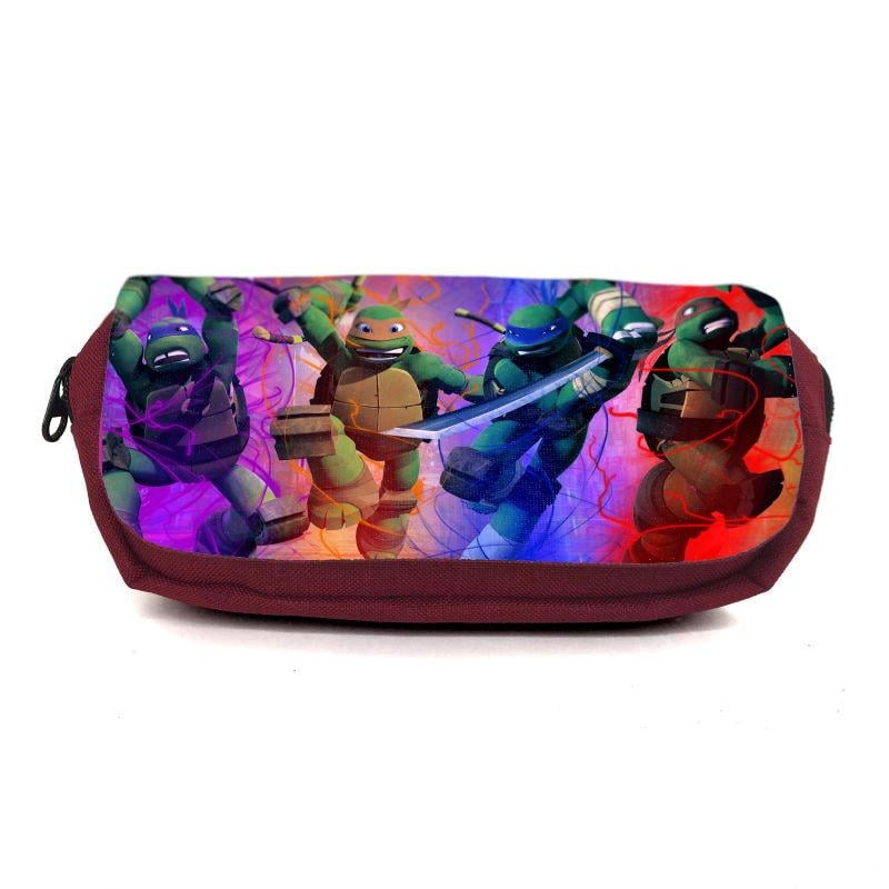 Пенал школьный Ракушки Ниндзя Ninja Turtles TMNT-0017 Бордовый (1529788987)