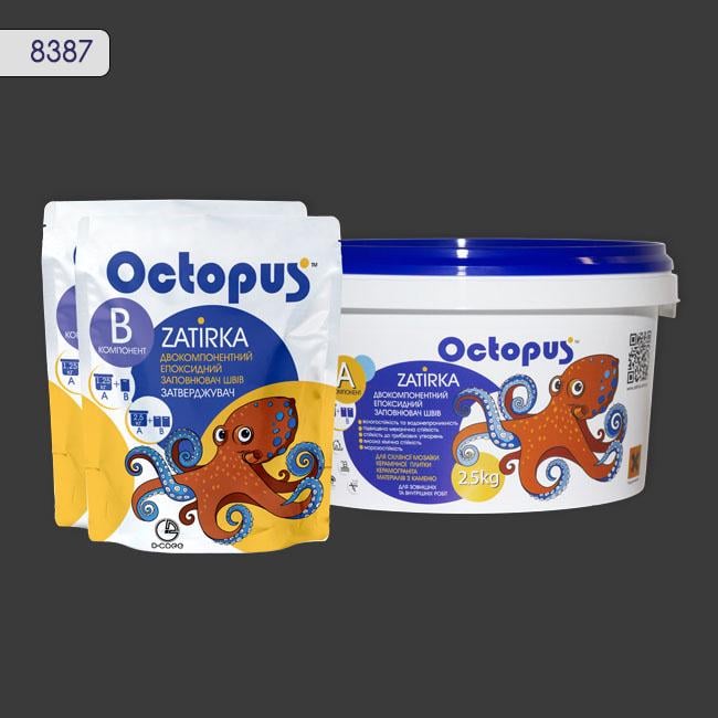 Затирка для плитки Octopus Zatirka 8387 эпоксидная 2,5 кг