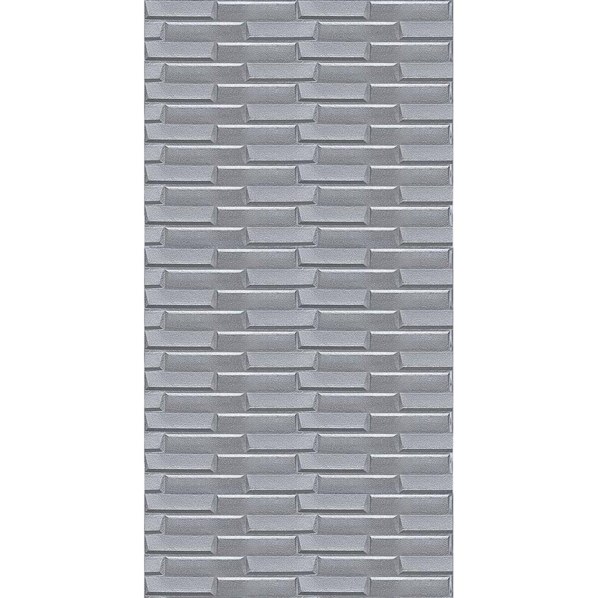 3D-панель Sticker Wall SW-00001760 самоклеящаяся 3080x700x5 мм Серебрянный (991943568)