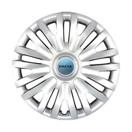 Автомобильные колпаки SKS 217 R14 с логотипом Dacia 4 шт. Серебристый